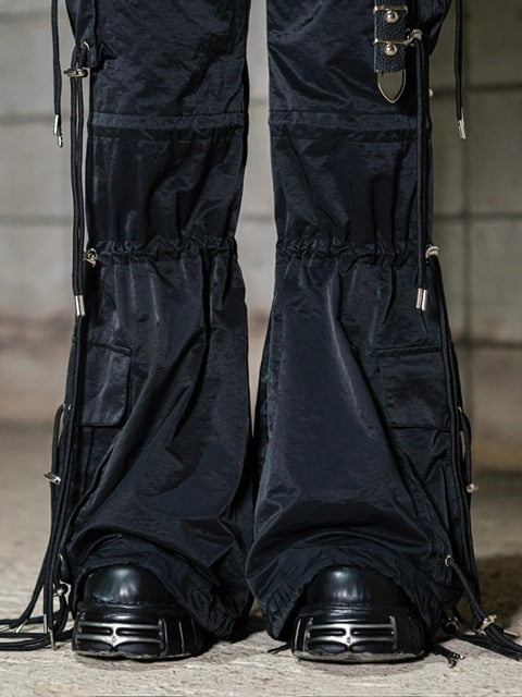 【DIG YOUR OWN GRAVE】WASHING TECH FLAIR PANTS (2color) / 【ディグユアオウングレイブ】ウォッシングテックフレアカーゴパンツ