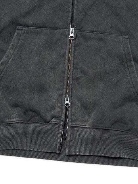 【NOMANUAL】M.L HOODED ZIP-UP / 【ノーマニュアル】ジップアップ長袖パーカー