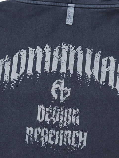 【NOMANUAL】OVERDYED LAYER HOODED ZIP-UP / 【ノーマニュアル】オーバーダイドレイヤージップアップ長袖パーカー