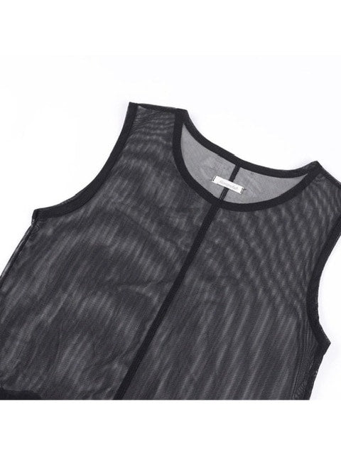 【FANCY CLUB】DOT LAYERED DRESS