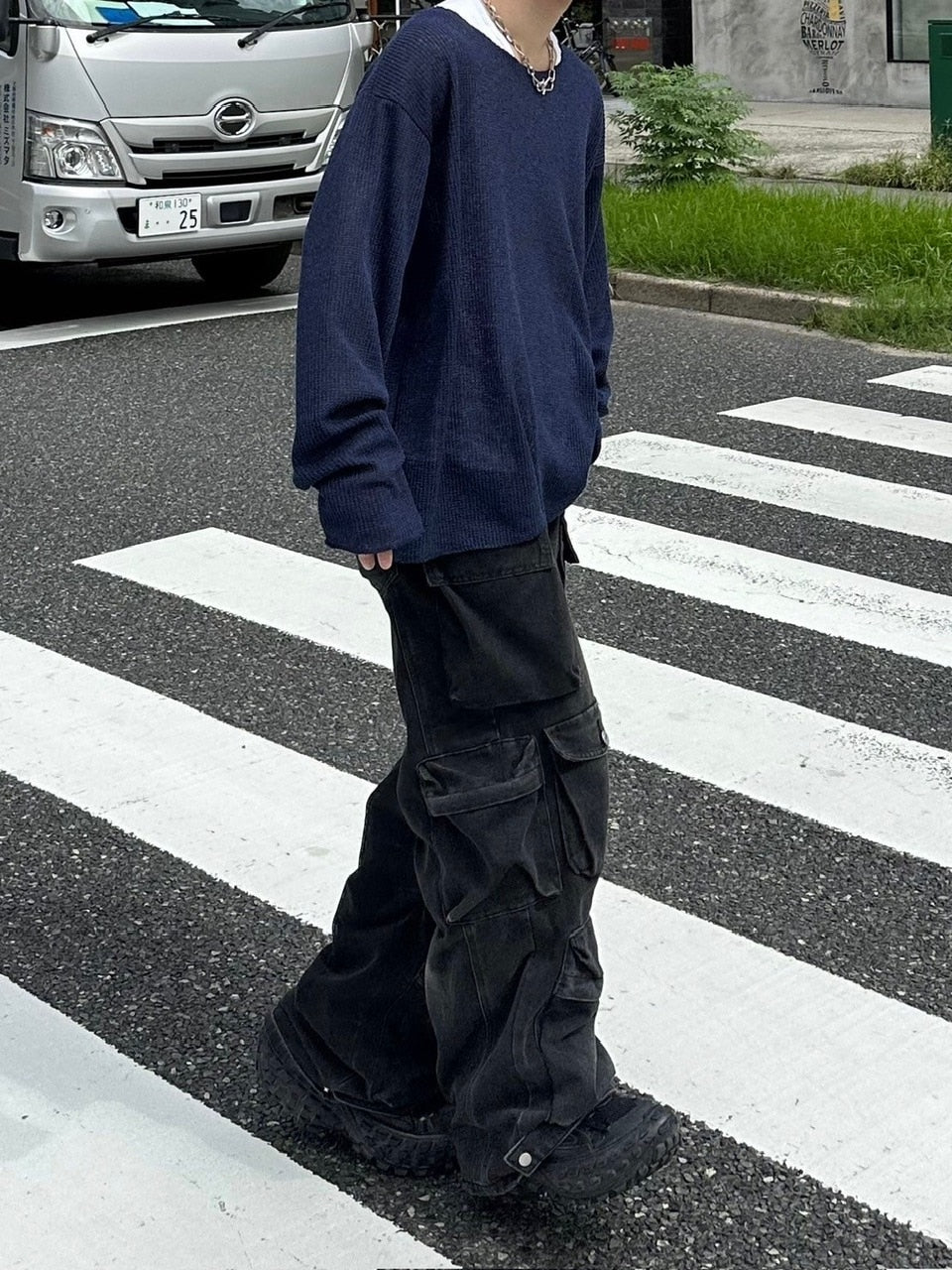 受注制【Chikashitsu +】wide neck light knit (4color)