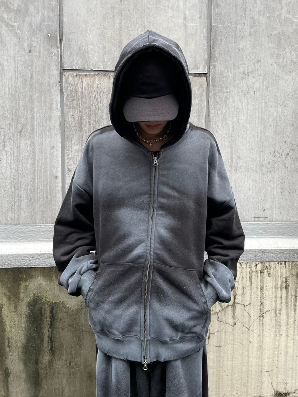 受注制【nmtc +】washing zip up hoodie (3color) / 【エヌエムティーシープラス】ウォッシングジップアップパーカー