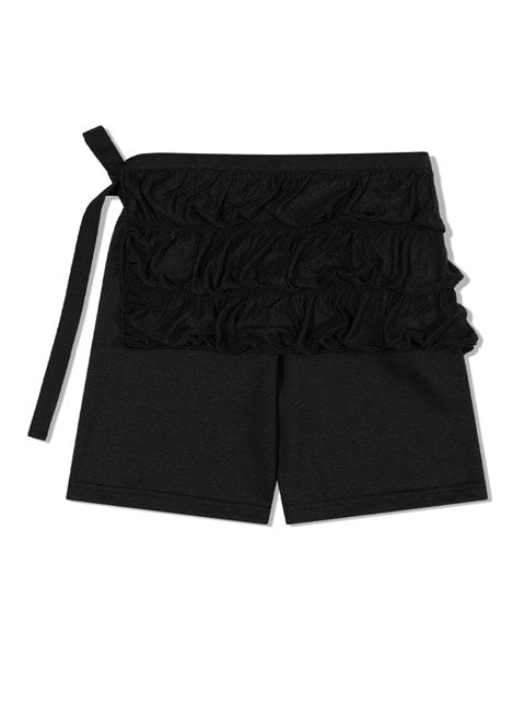 【Uglyshadow】CANCAN WRAP SKIRT PANTS SET