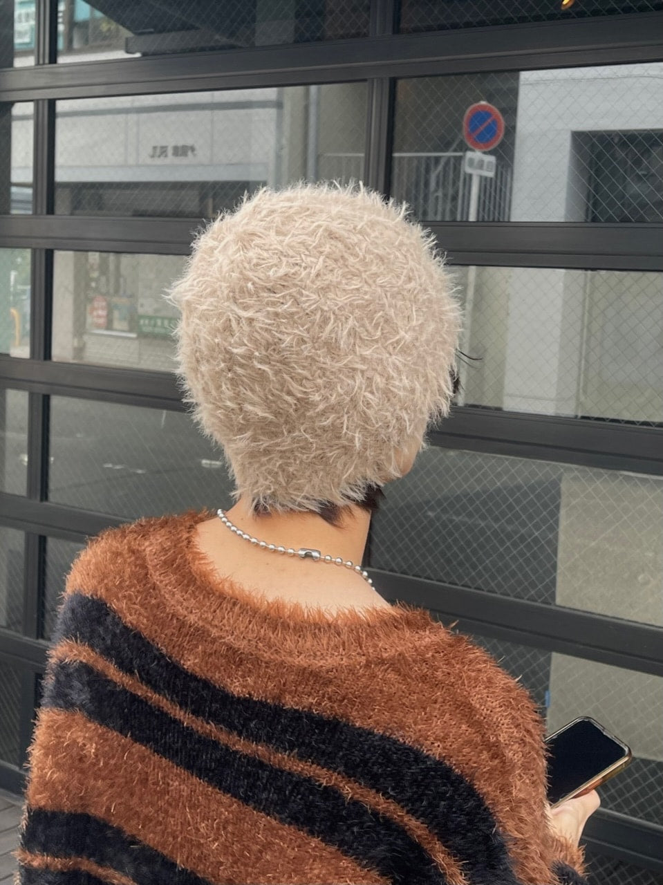 受注制【Chikashitsu +】volume fur beanie (4color)