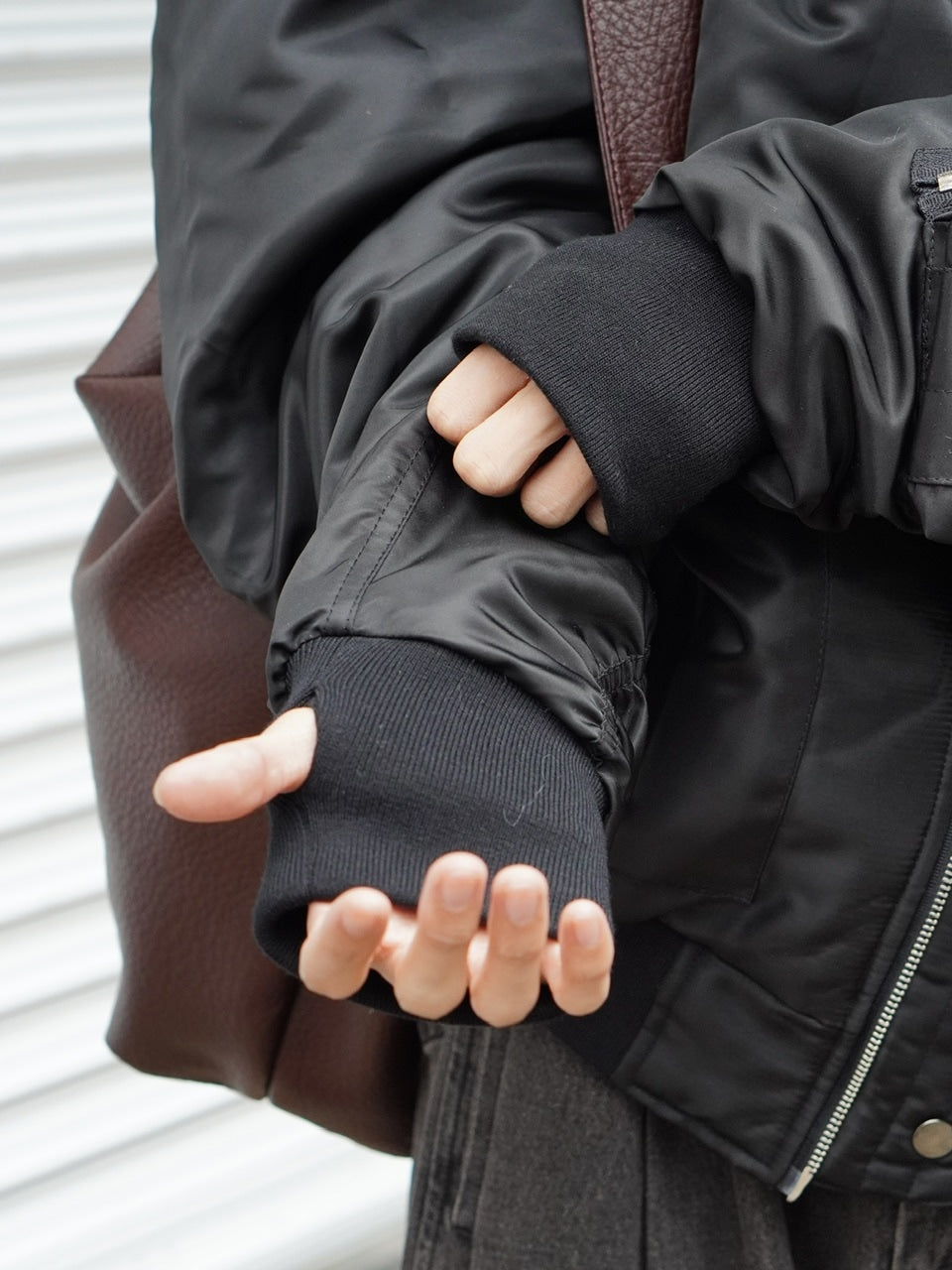 東京店WEB限定【Chikashitsu +】hooded bomber jacket (2color)