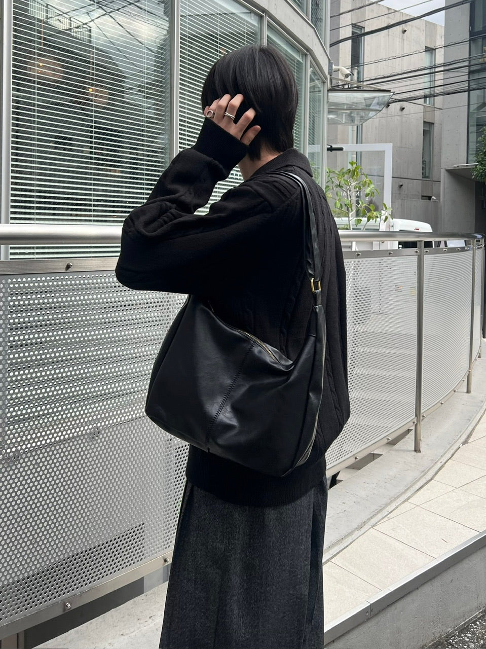 受注制【Chikashitsu +】cable lib knit cardigan (3color)