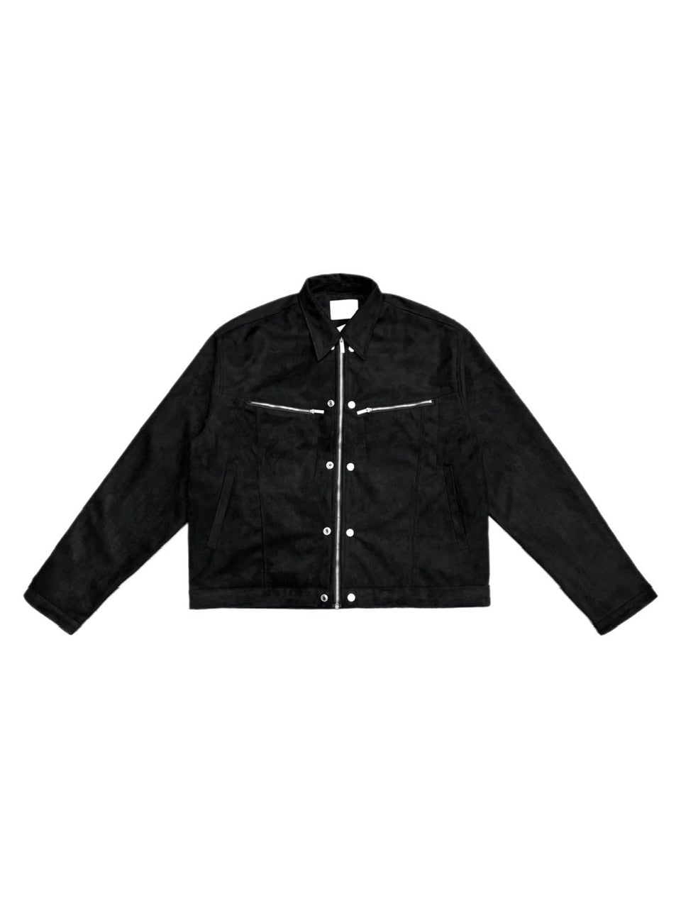 受注制【Chikashitsu +】fake suede zipper blouson (3color) /【チカシツプラス】フェイクスエードスナップボタン＆ジッパーブルゾン