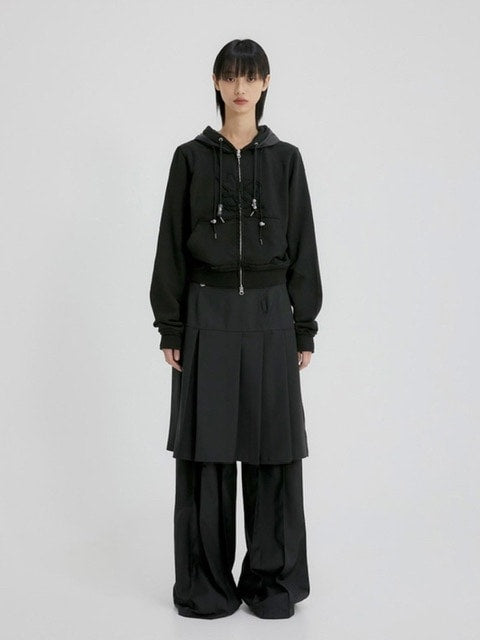 【FLAREUP】Layered Zip Hoodie / 【フレアアップ】レイヤードジップパーカー