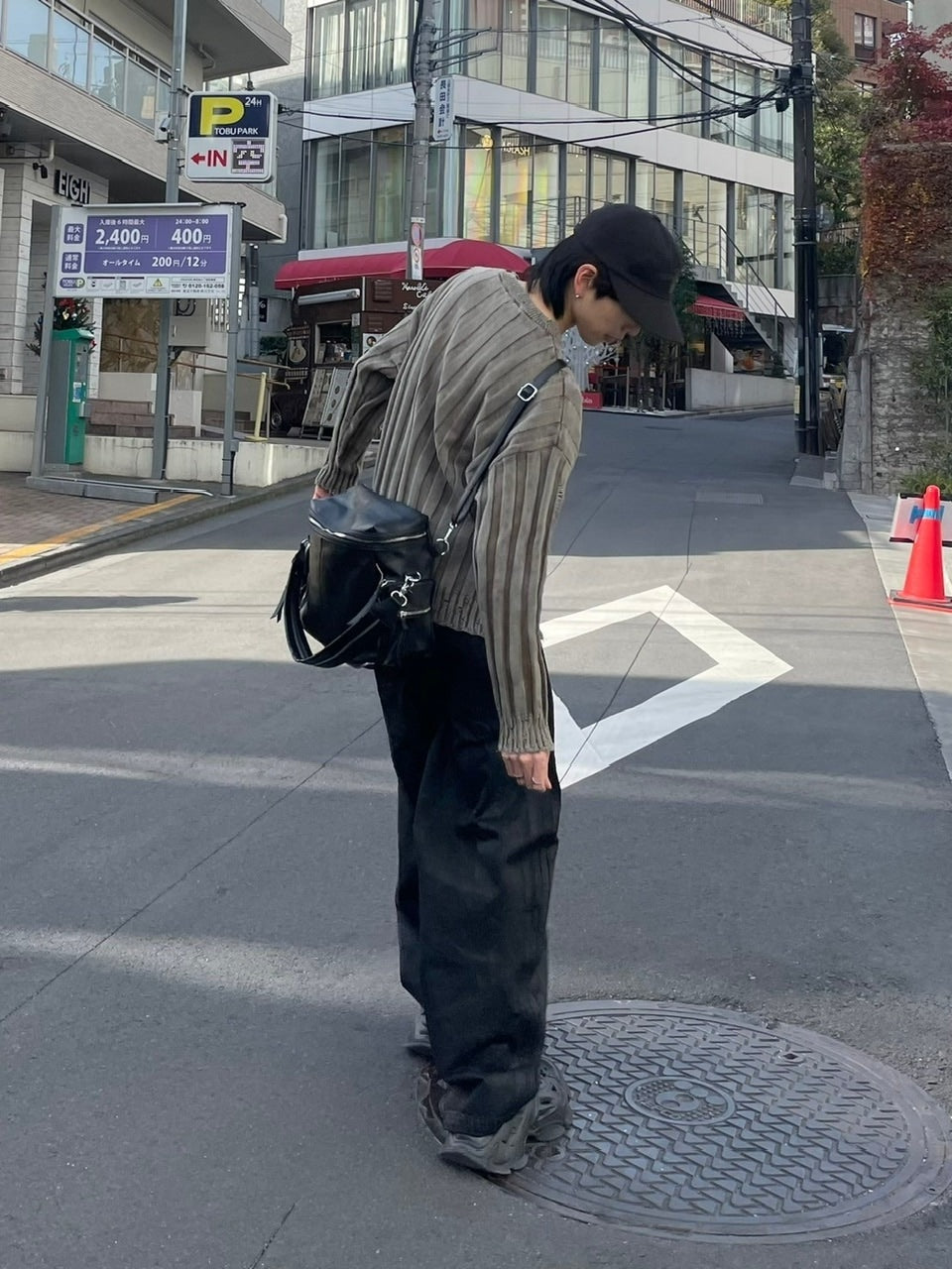 受注制【Chikashitsu +】dirty washing rib knit (2color)