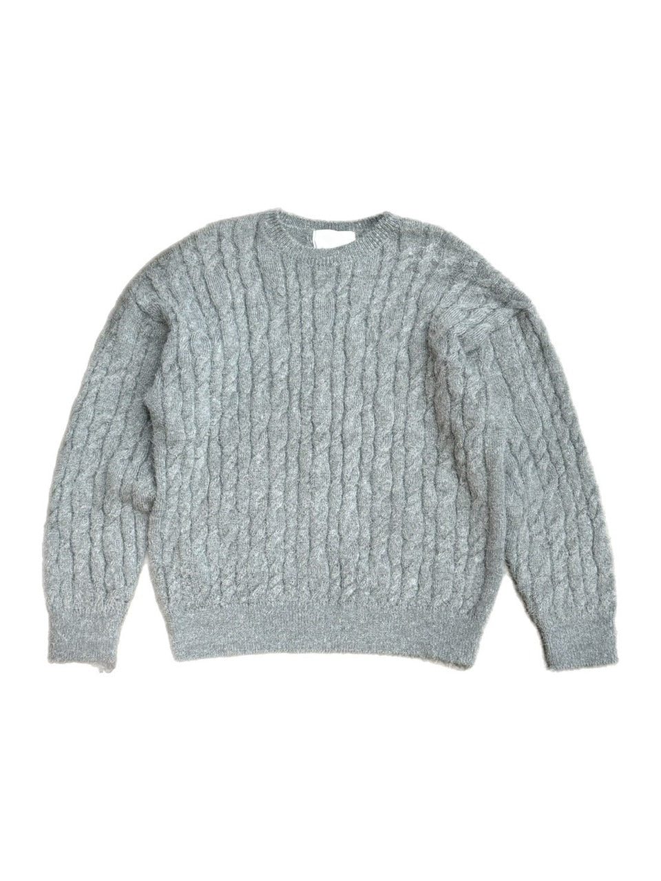 受注制【Chikashitsu +】angora like cable knit (3color)