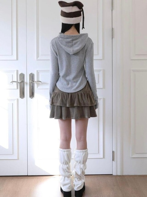 【Uglyshadow】BASIC CROP HOODIE