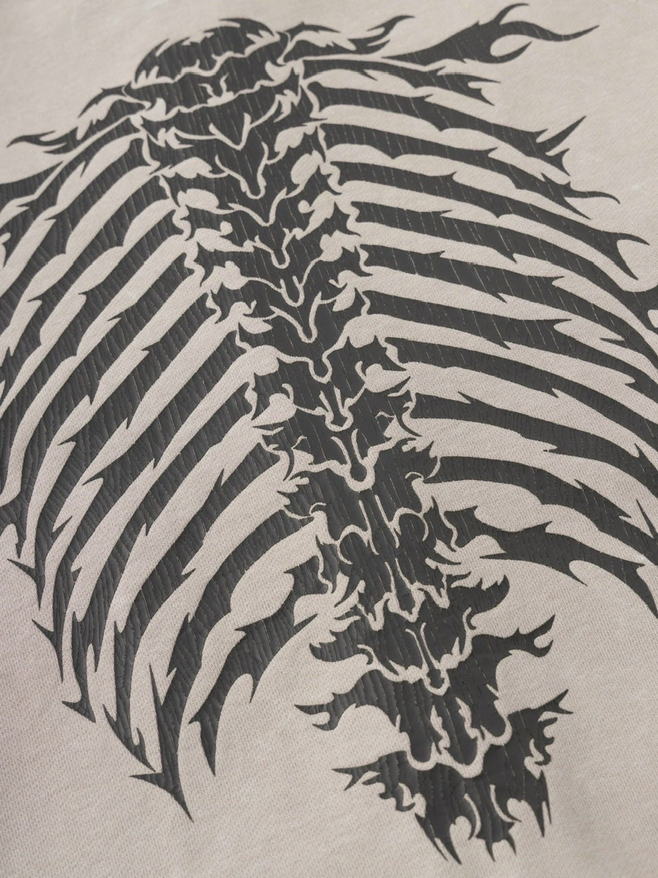 【SUPPLIER】Fire Bones Layered Sleeve Zip Hoodie