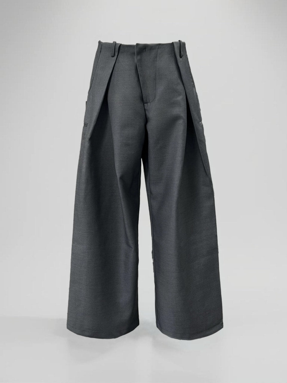 大阪店WEB限定受注制【Chikashitsu +】double tuck balloon slacks (2color)