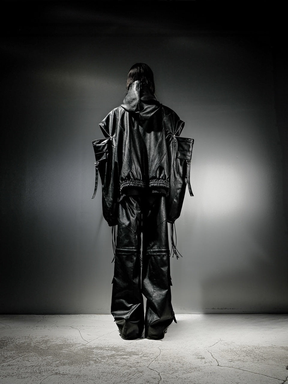 【DIG YOUR OWN GRAVE】2WAY LEATHER CARGO PANTS / 【ディグユアオウングレイブ】ツーウェイレザーカーゴパンツ