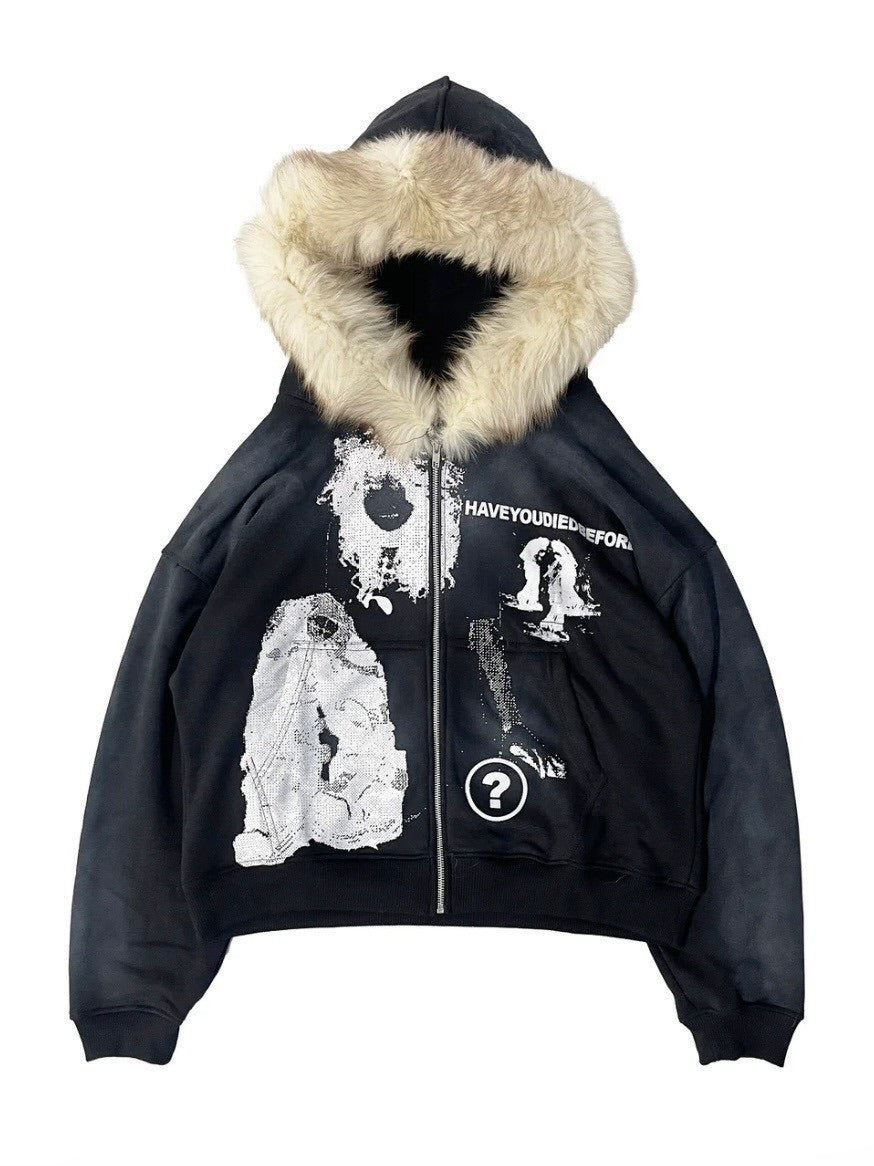 【haveyoudiedbefore?】Mycelium V3 Fur Hoodie