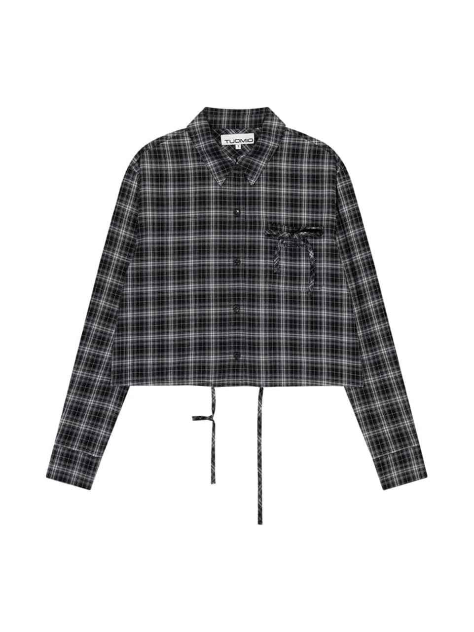 【TUOMIO】STRAPPY CHECK SHIRT