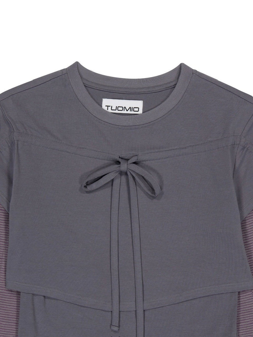 【TUOMIO】STRIPE LAYERED STRAPPY TOP