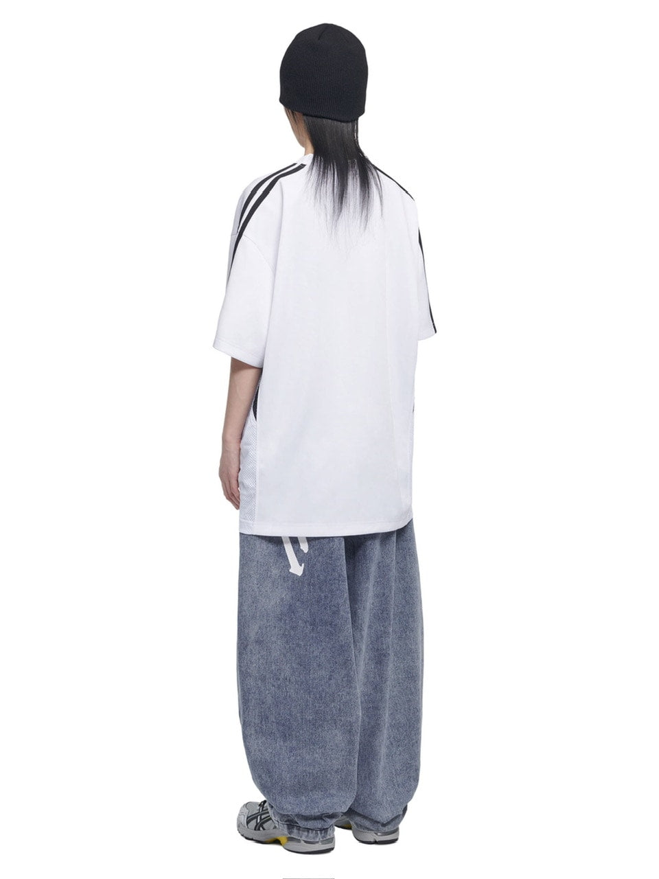 【NOMANUAL】SWEEP BASEBALL JERSEY / 【ノーマニュアル】ベースボールジャージロゴ半袖Tシャツ