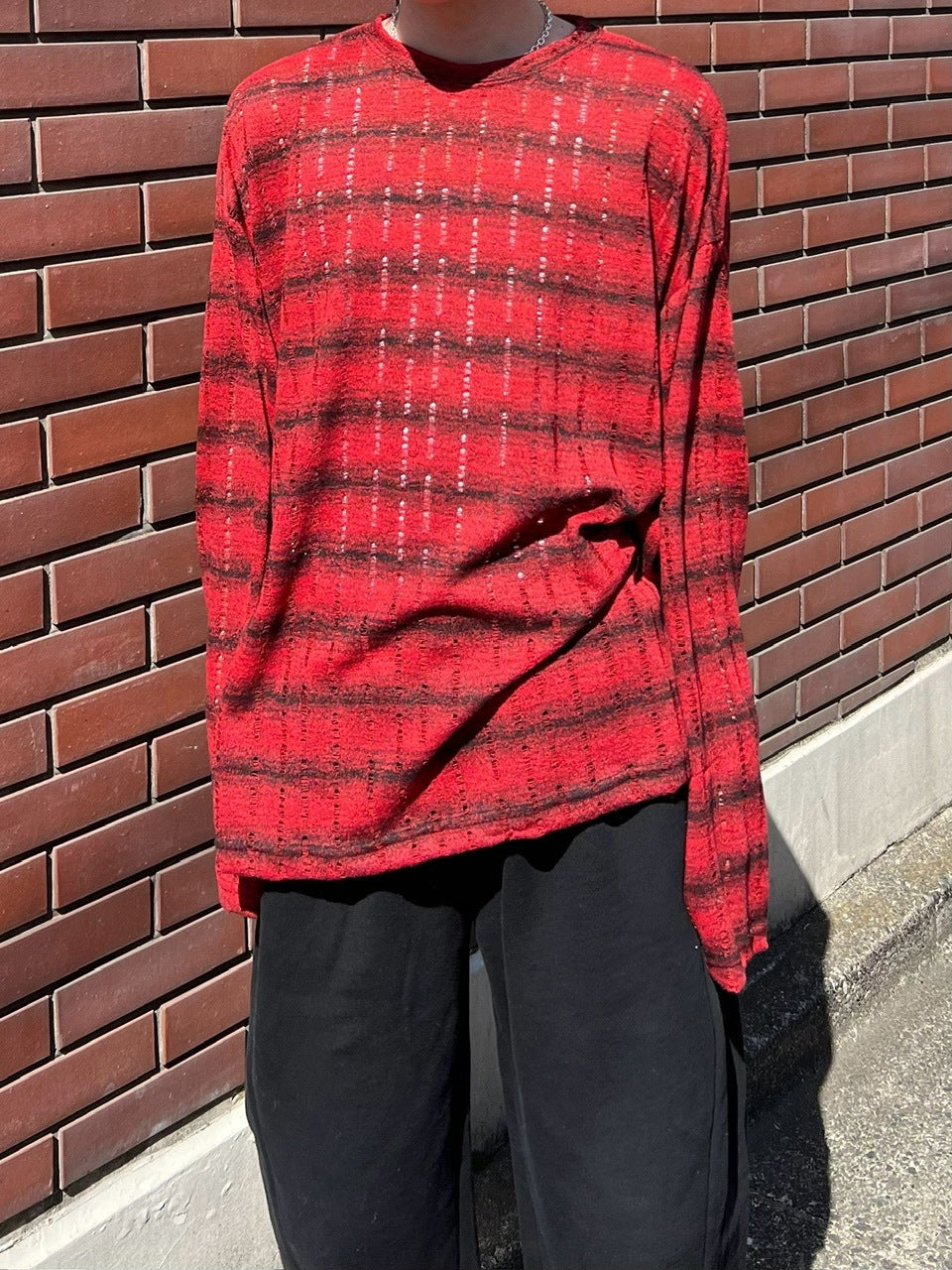 【Chikashitsu +】gradation border knit (5color) / 【チカシツプラス】グラデーションボーダー長袖ニット