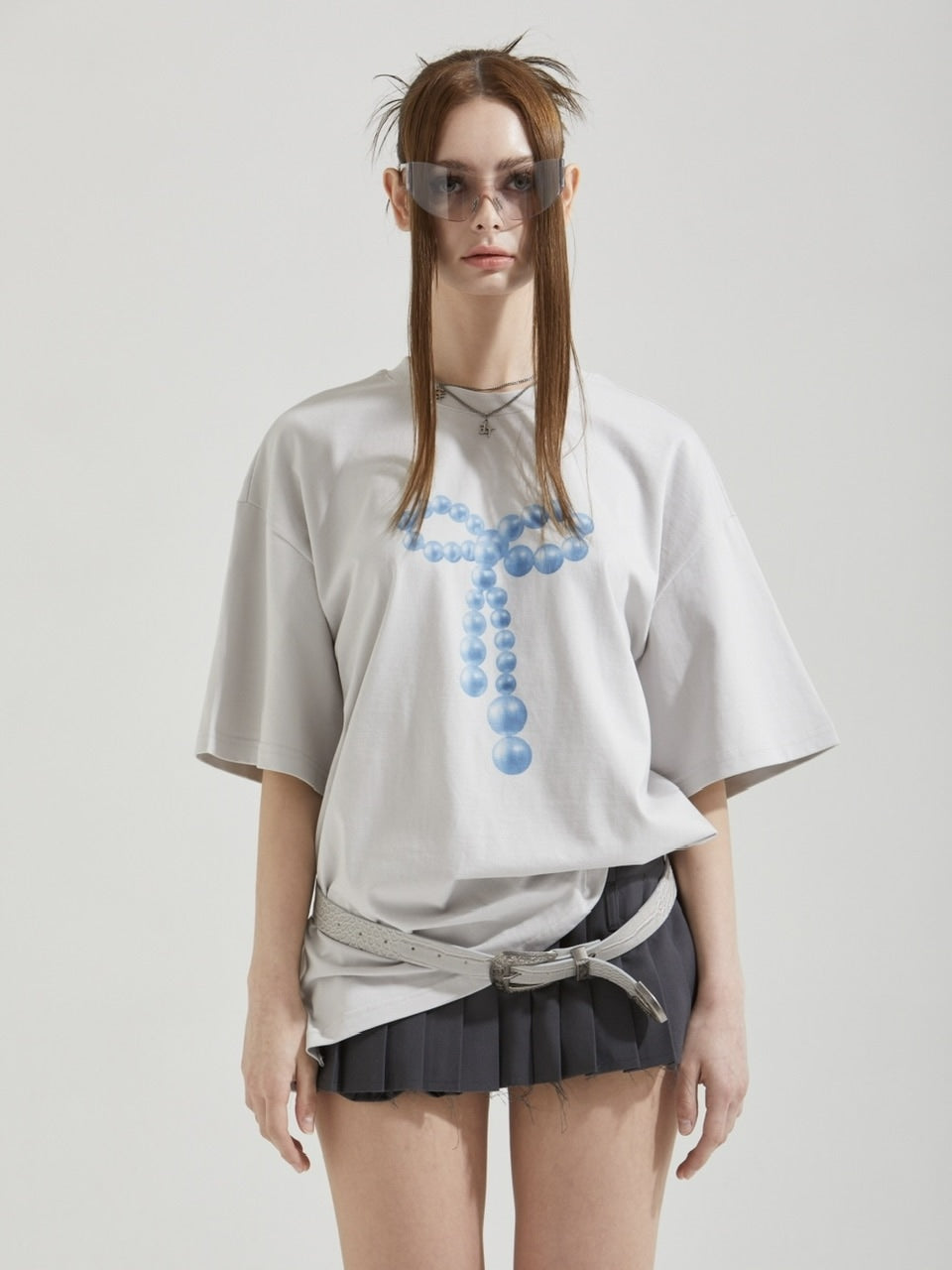 【GATELESS】MICRO MINI PLEATS SKIRT PANTS