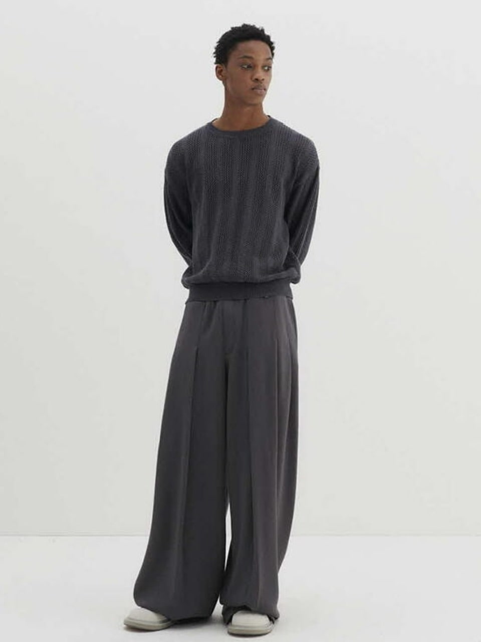 【DNSR】Meshed Crop Knit