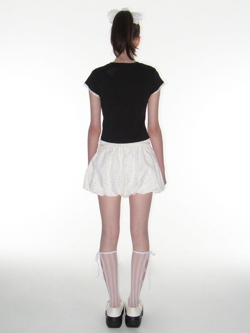 【CRANK】LACE HEART PRINTING TOP