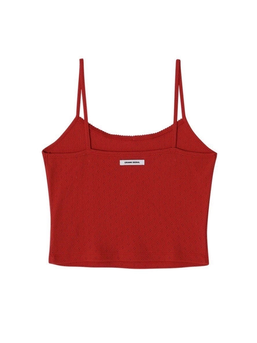【CRANK】LACE EYELET SLEEVELESS