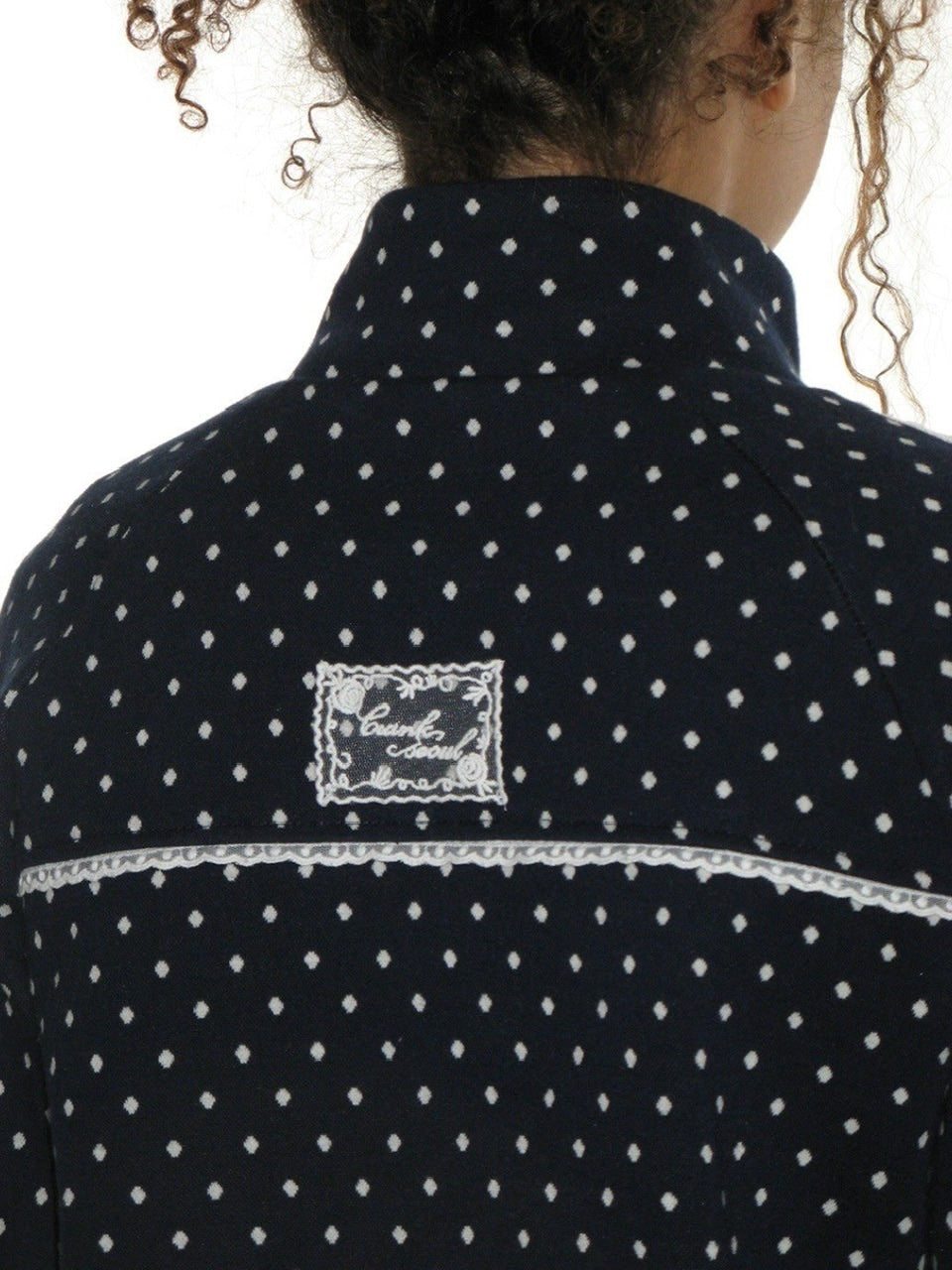 【CRANK】ROSE DOT TRACK JACKET / 【クランク】ローズドットダブルジップトラックジャケット