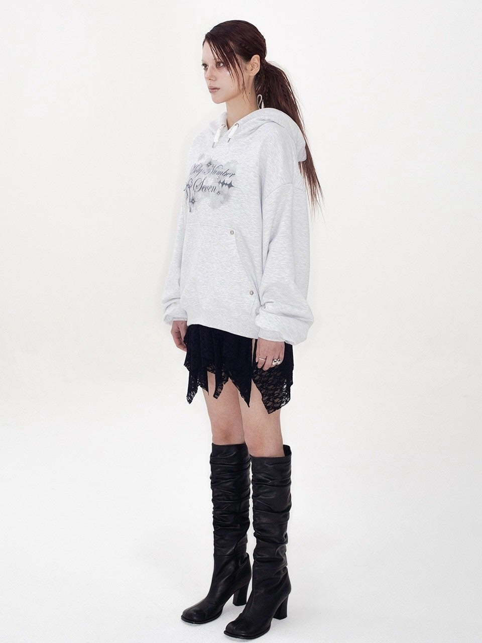 【HOLY NUMBER 7】LOVELY RIBBON DANCER CUBIC HOODIE