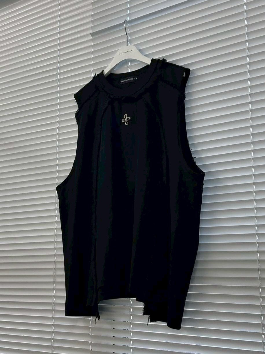 【SURGERY】dekki clover logo sleeveless / 【サージェリー】クローバーロゴタンクトップ