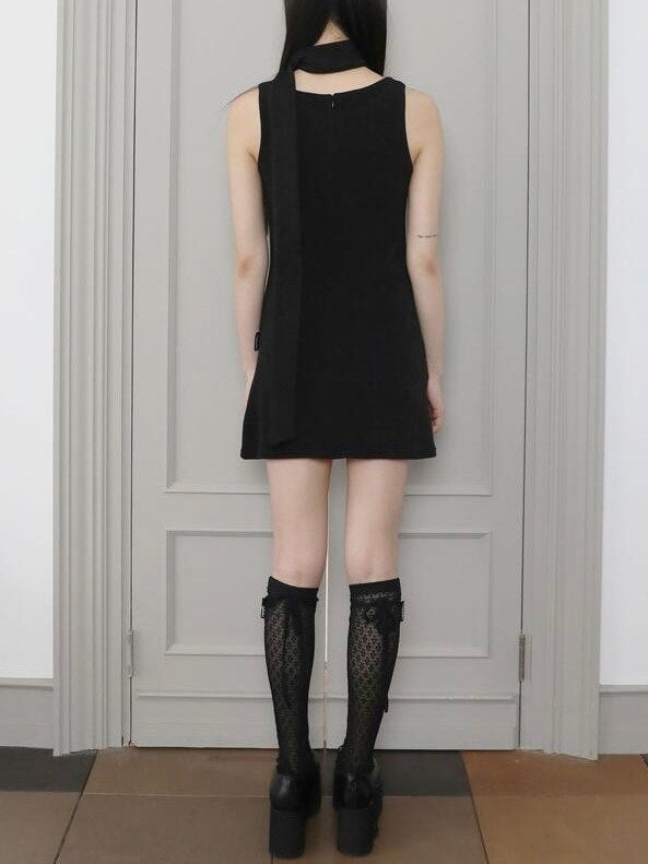 【Uglyshadow】SLEEVELESS RIBBON DRESS