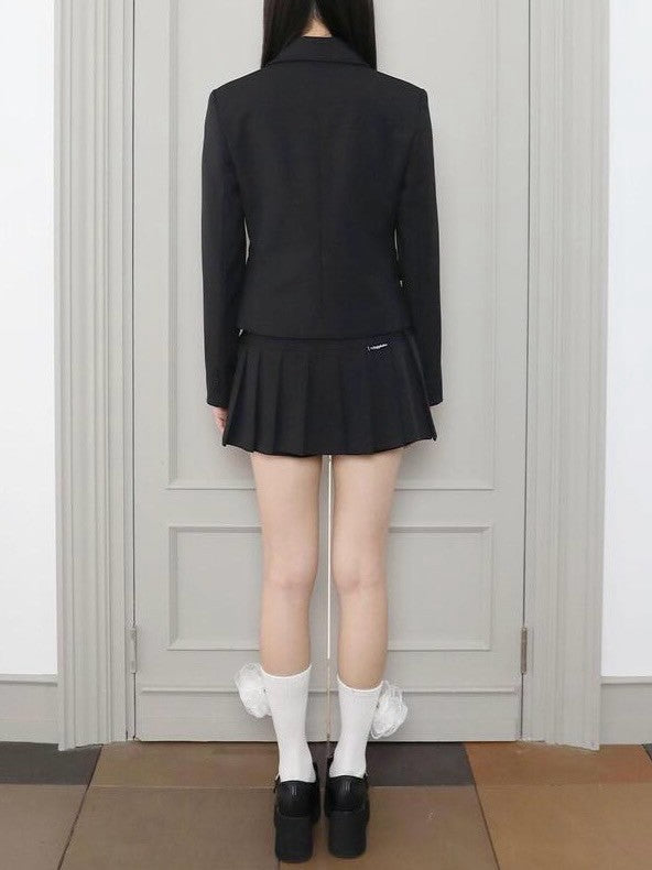 【Uglyshadow】BURTON MINI PLEATS SKIRT