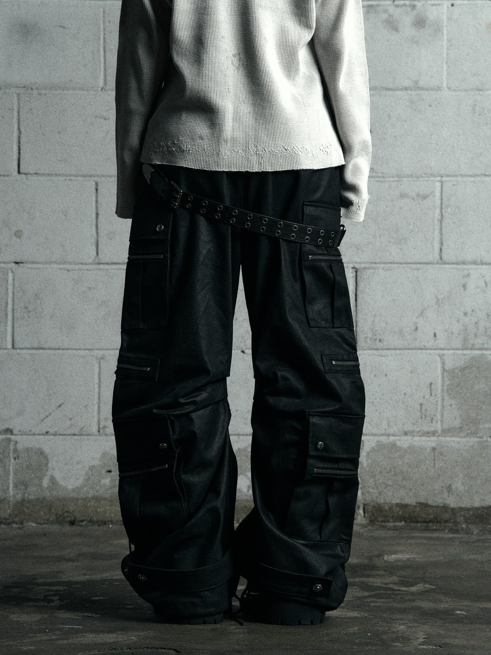 【Rosen Kreuz】CURVE FIT LONG CARGO PANTS