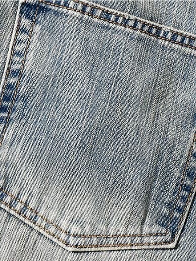 【Cord】Washed Under Cut Denim Pants