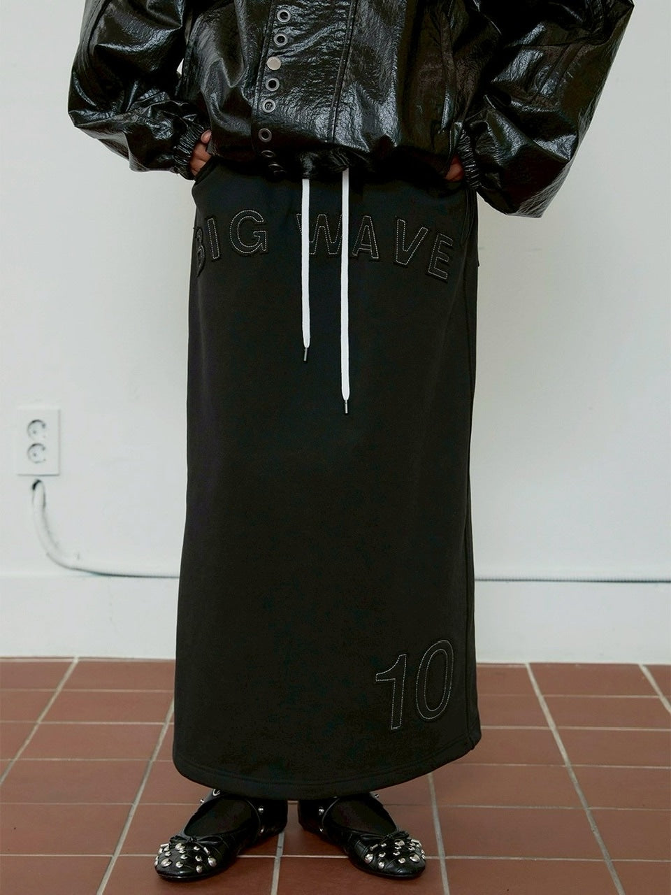 【ESC STUDIO】big waves long skirt