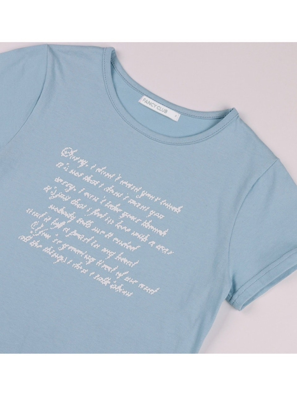 【FANCY CLUB】ANGEL MARK CROP TEE / 【ファンシークラブ】クロップロゴ半袖Tシャツ