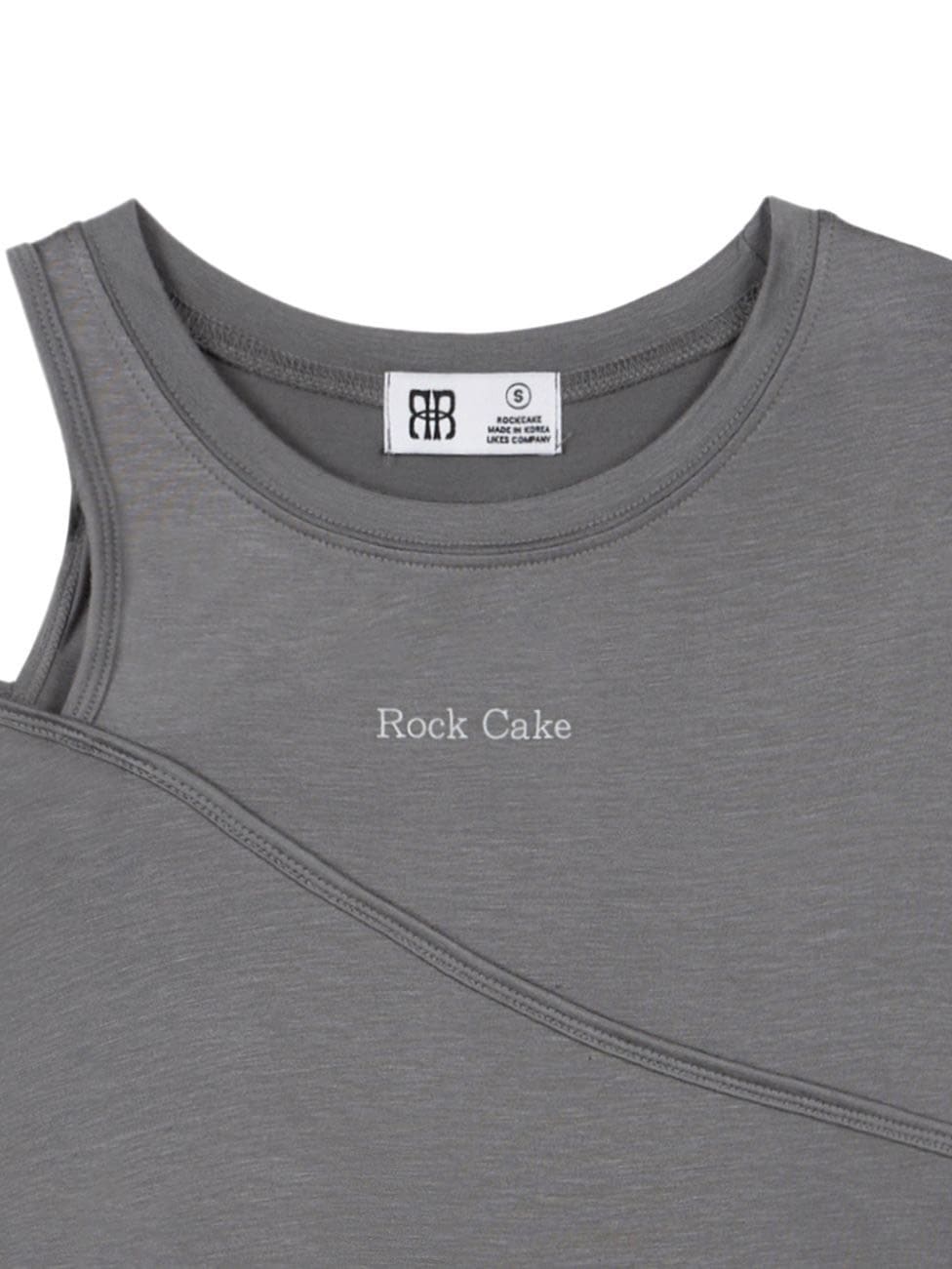 【ROCK CAKE】One Shoulder Layered Top