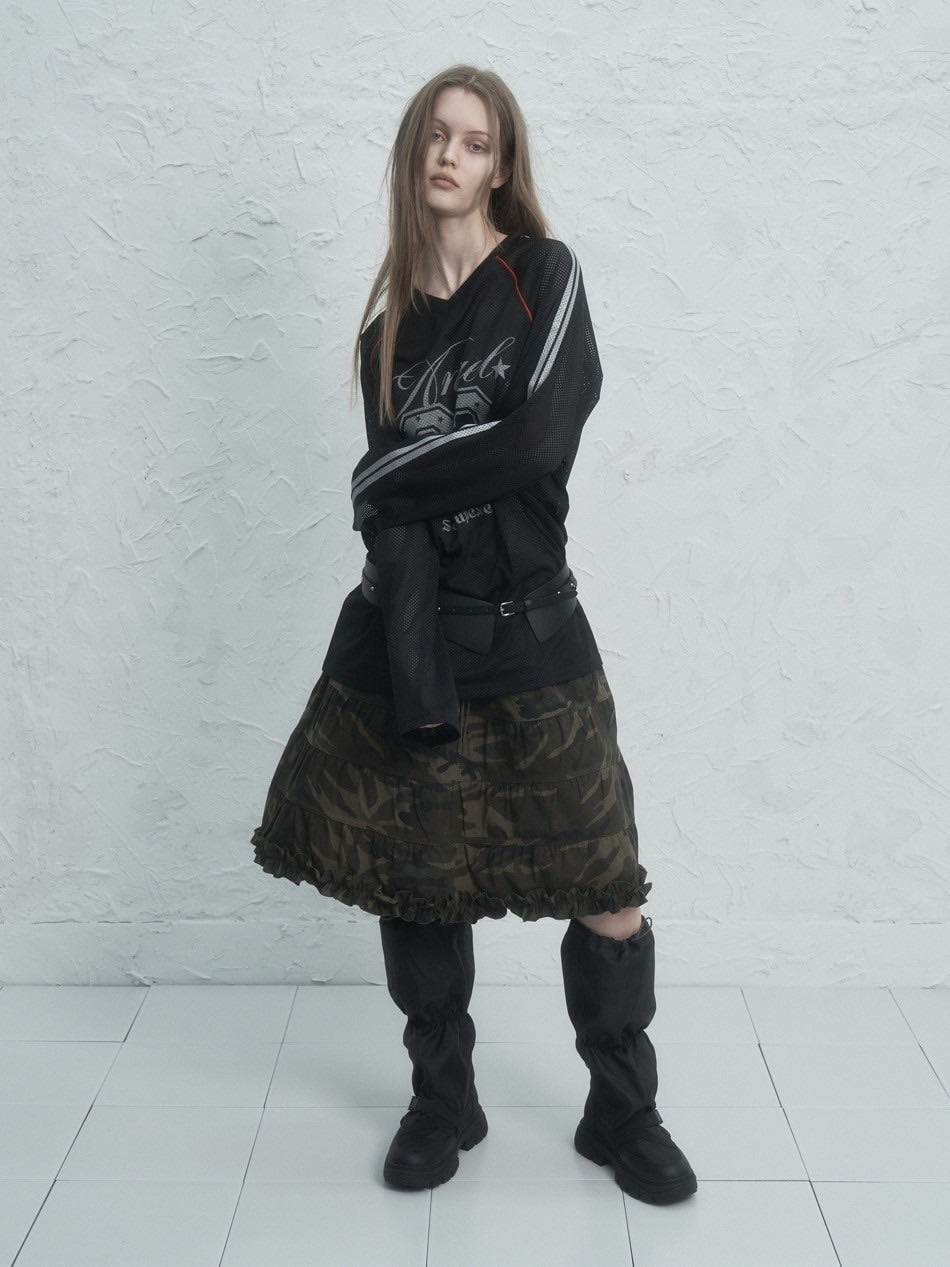 【SETUP‐EXE】FRILL CANCAN SKIRT