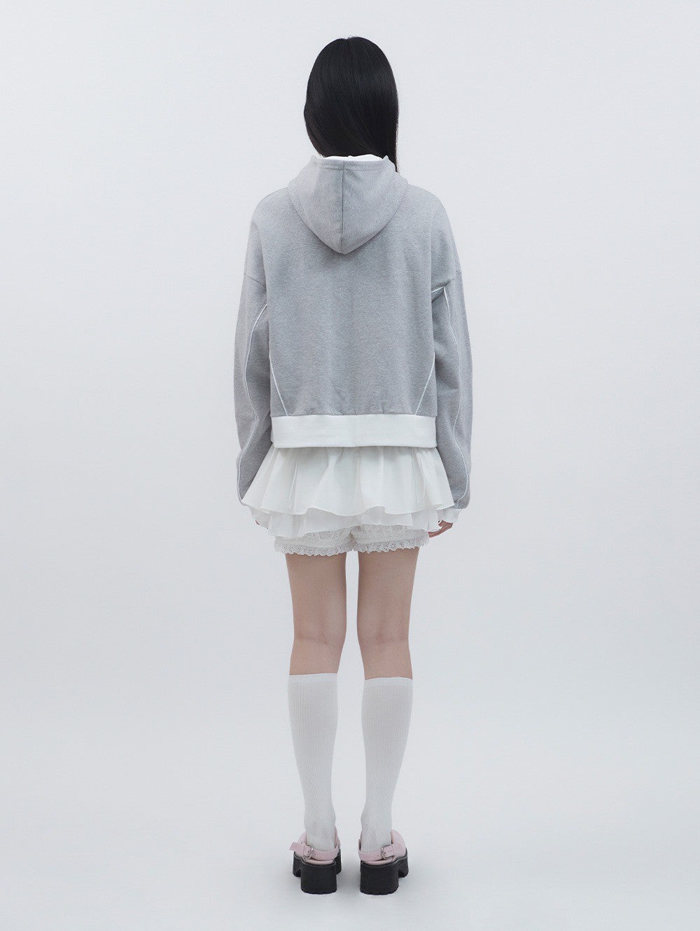 【TUOMIO】GRAPHIC BLOCK HOODIE