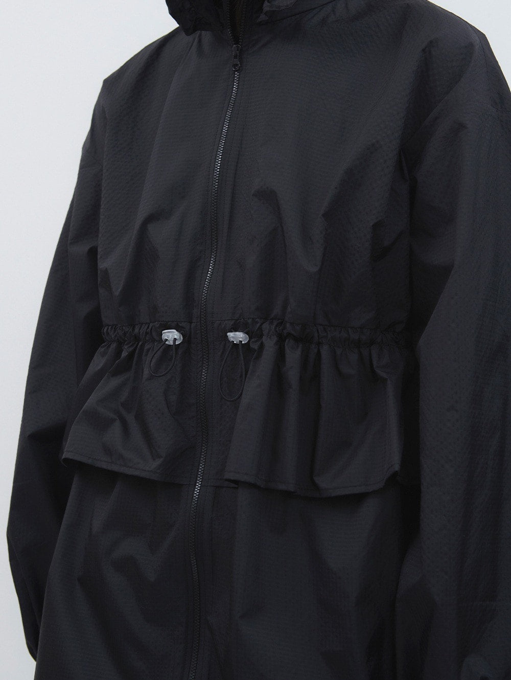 【TUOMIO】FRILL LAYERED HOOD JACKET