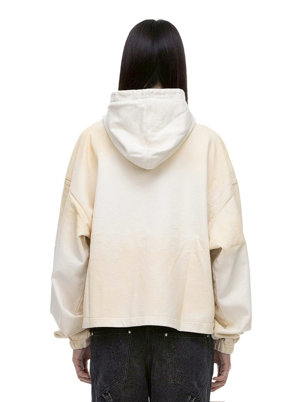 【The Boy Has No Patience】NIGHT OF THE BLOOD MOON WASHED DISTRESSED GRAPHIC HOODIE