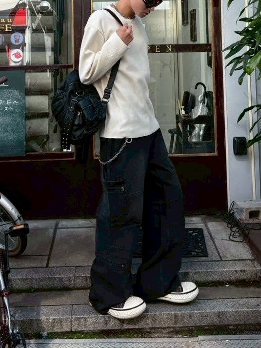 大阪店WEB限定受注制【Chikashitsu +】straight fit carpenter denim pants