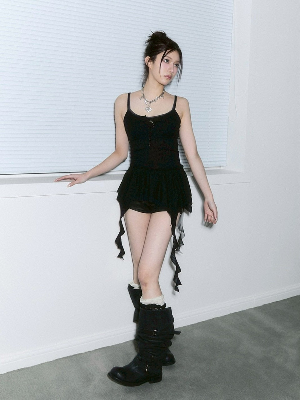 【CHERRYQUIRI】frill layered sleevless / 【チェリーキュリー】フリルレイヤードキャミソール