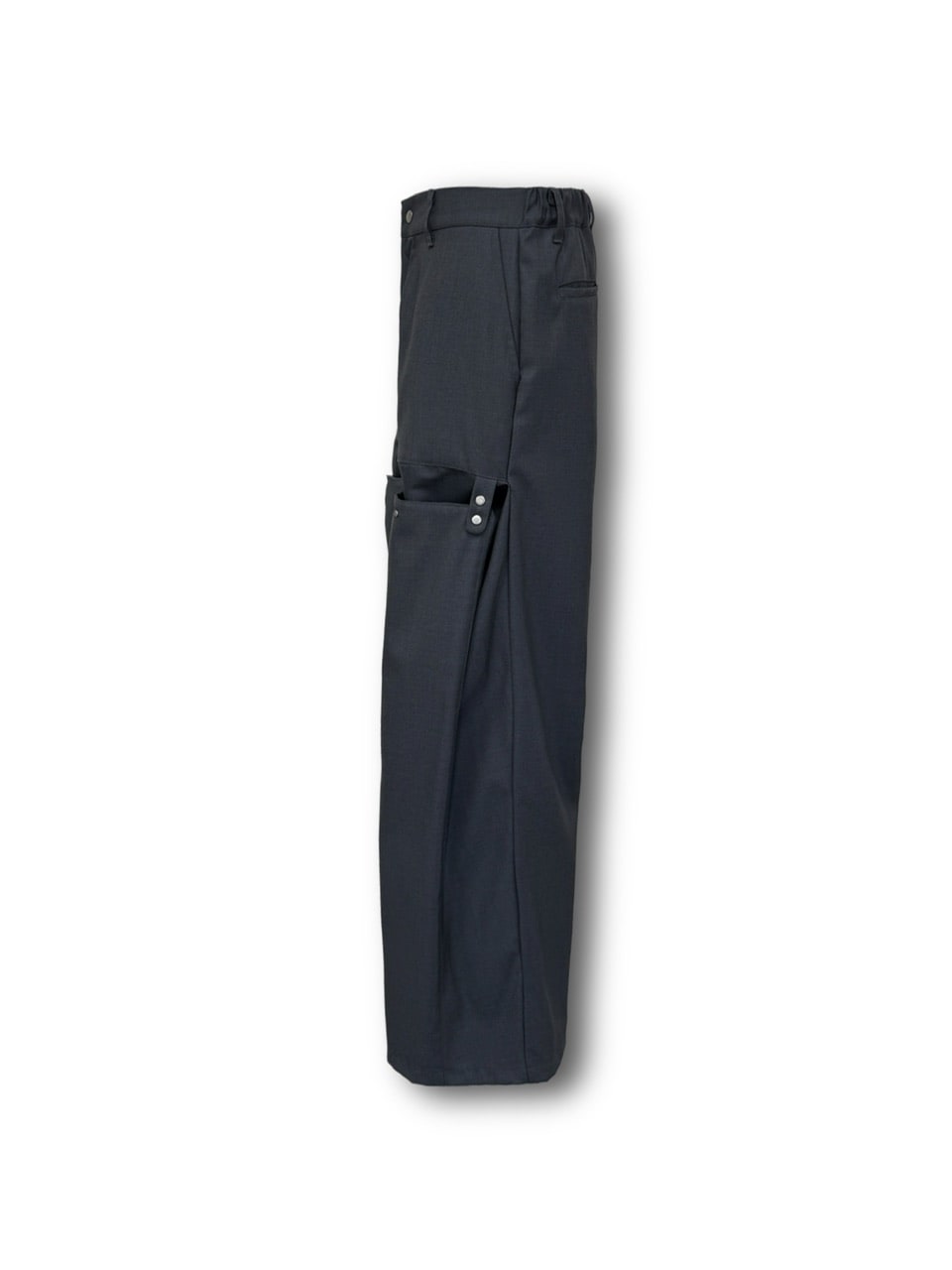 【CS】FLOW FIT DRAPE SLACKS(CHARCOAL)
