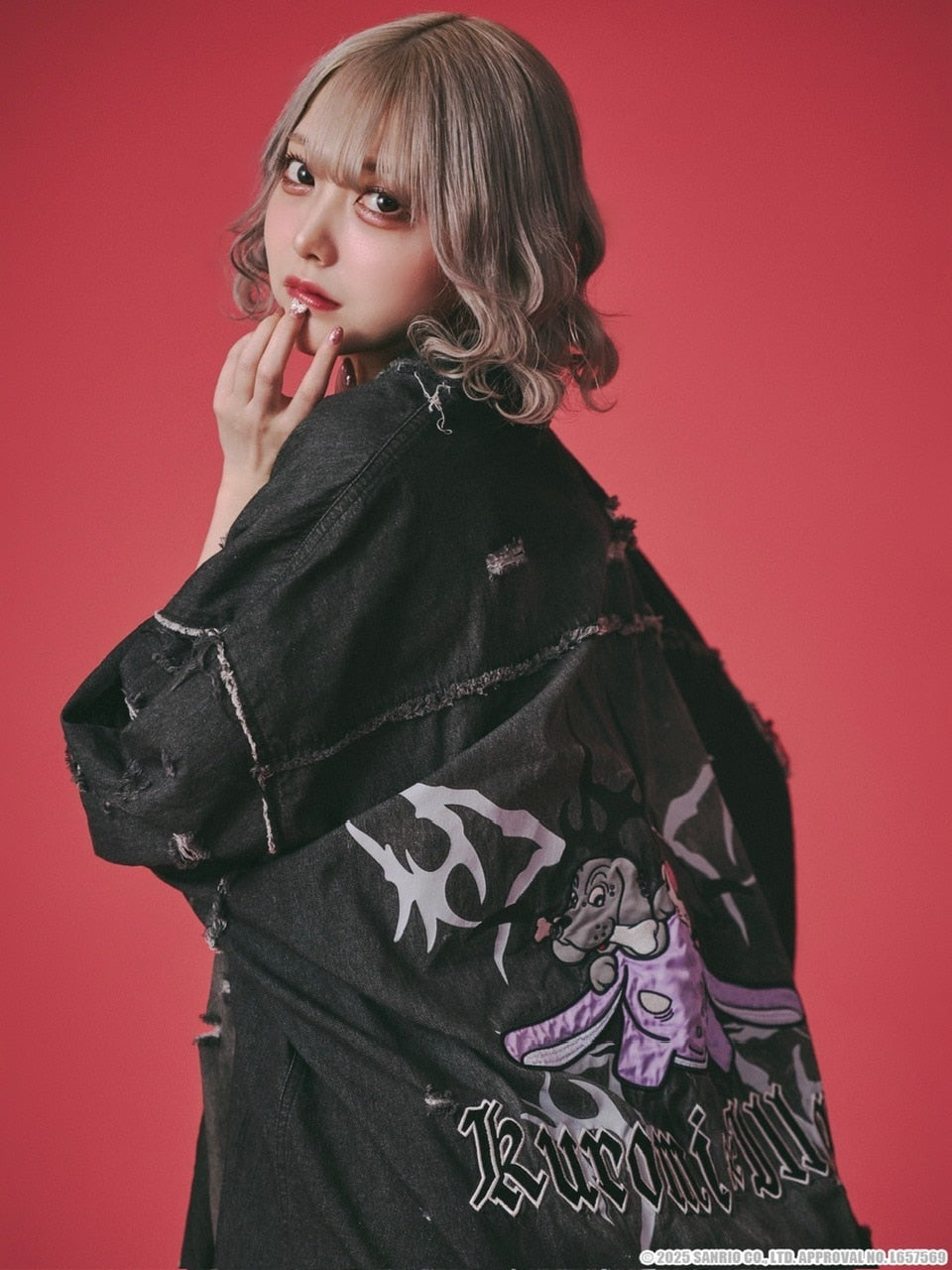 GALFY×KUROMI】イルガルフィーボロボロデニム半袖BIGシャツ – PRESSING