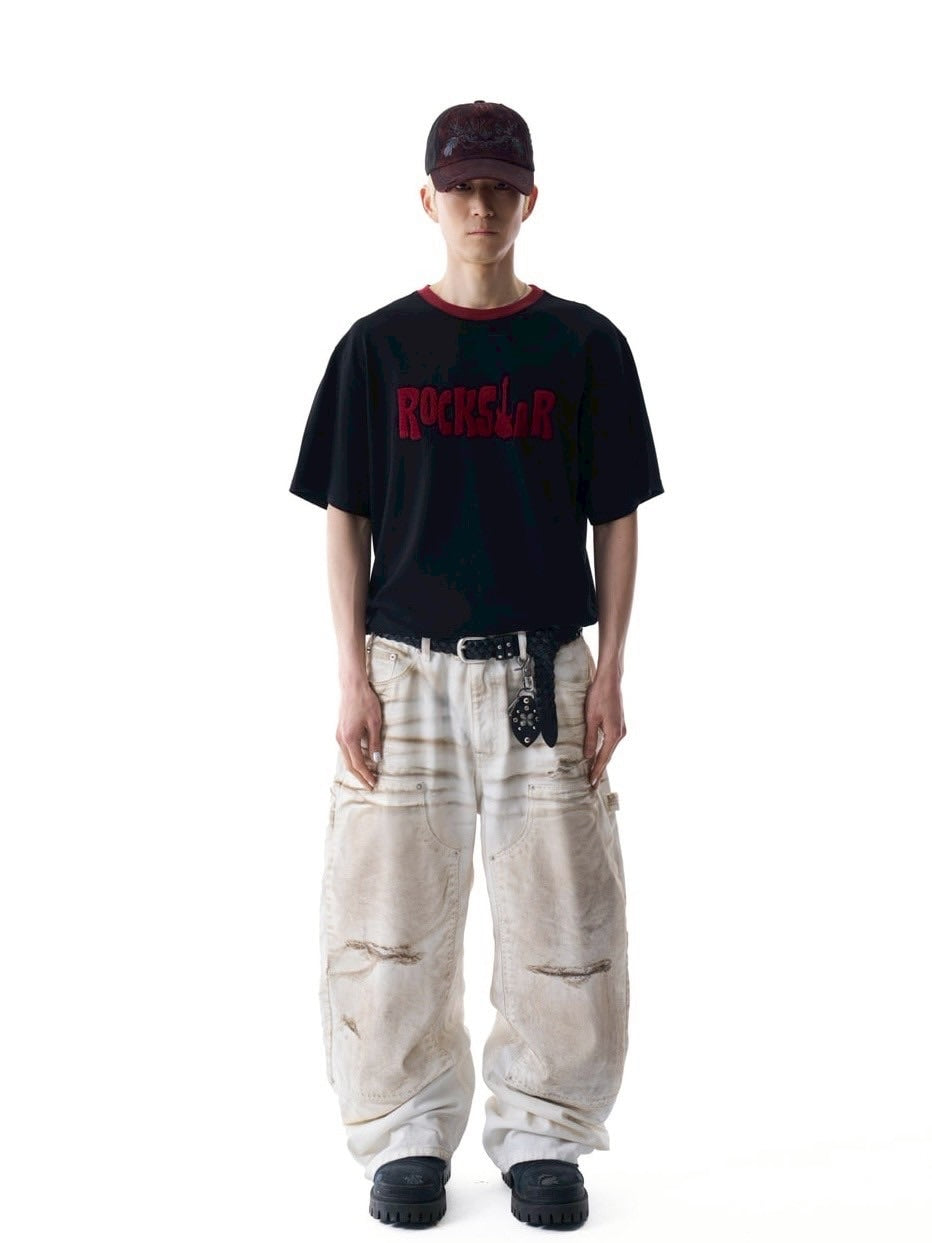 【AAKAM】ROCKSTAR Boucle Half Top