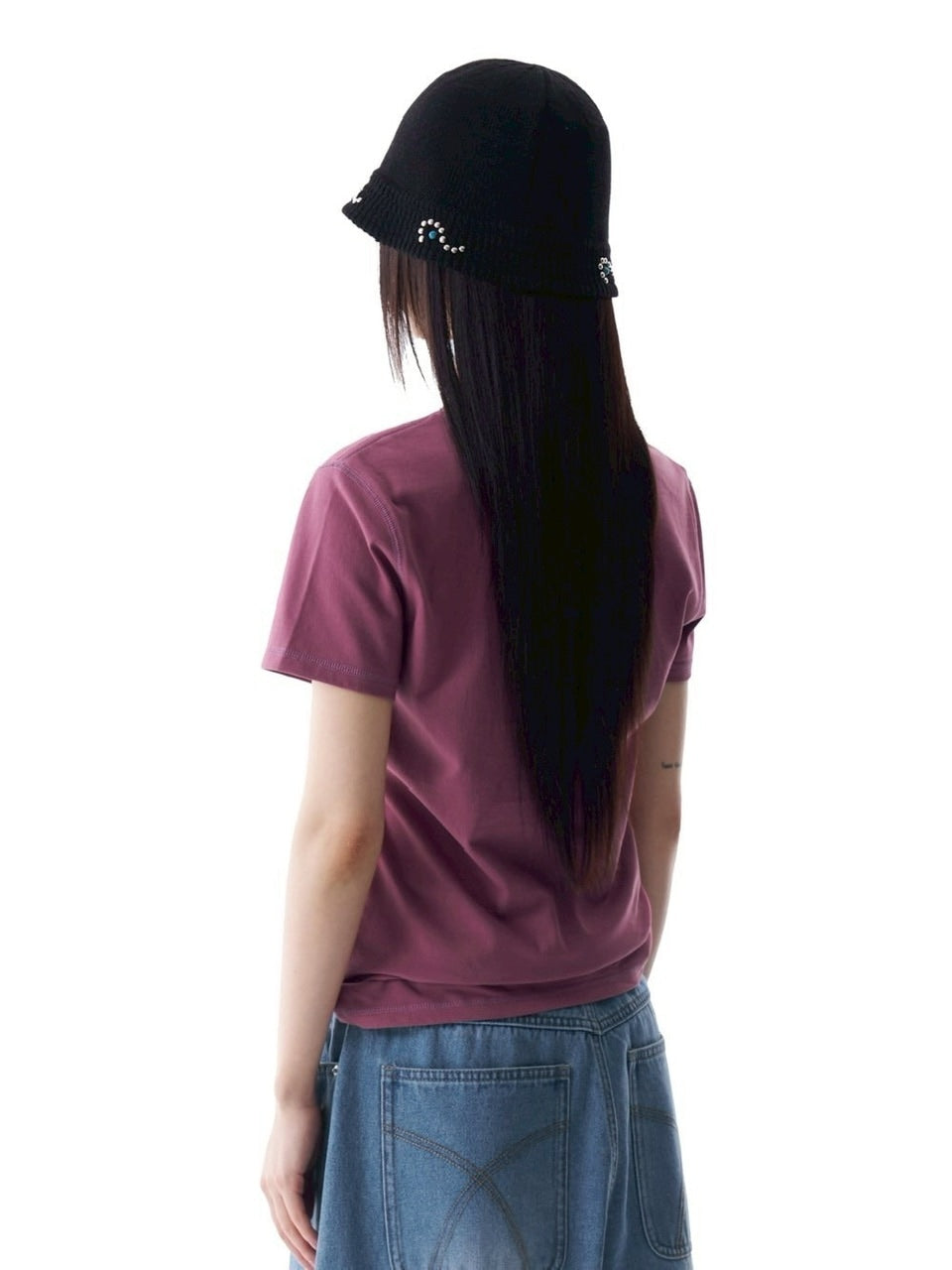 【AAKAM】Studded Sun Half Top