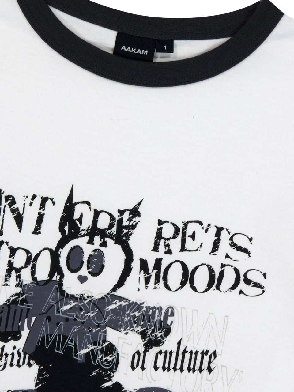 【AAKAM】Cracked Letter Ringer Top