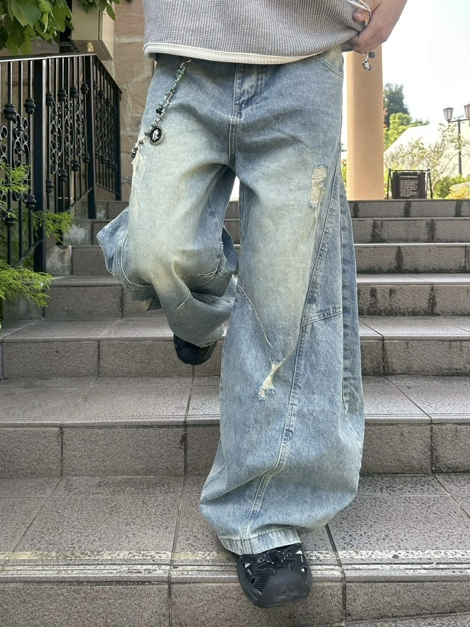 受注制【youll】vintage balloon denim pants
