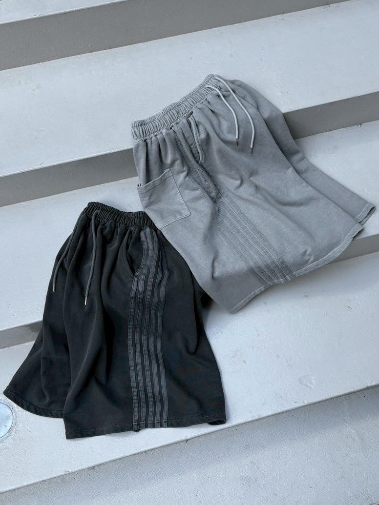 【nmtc+】side line pigment sweat shorts (2color)